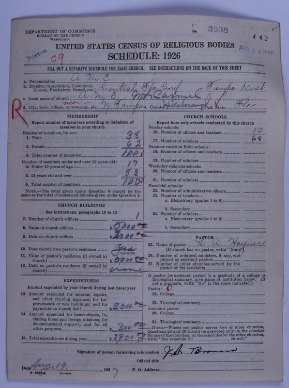 Scan of African Methodist Episcopal Church: 3538