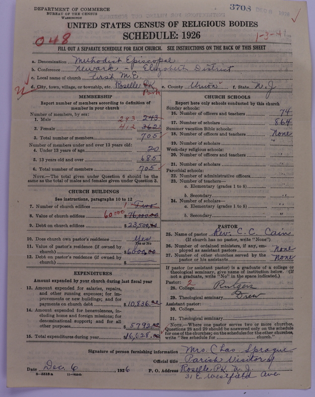 Scan of Methodist Episcopal Church: 3708