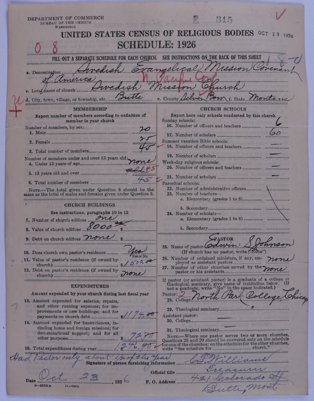 Scan of Swedish Evangelical Mission Covenant of America: 315
