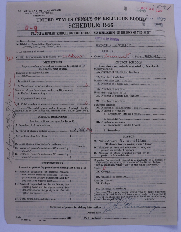 Scan of Church of the Nazarene: 697