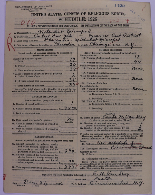 Scan of Methodist Episcopal Church: 1422