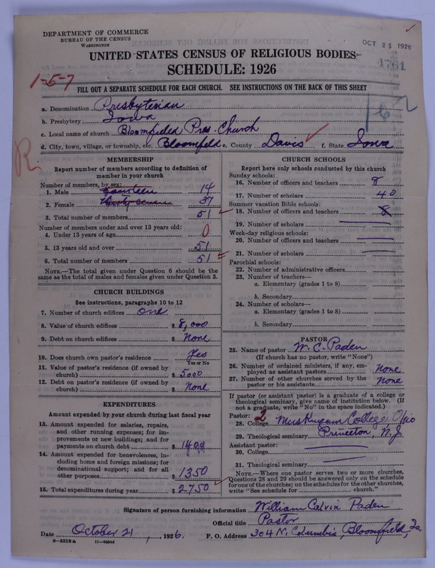 Scan of Presbyterian Church in the United States of America: 4761