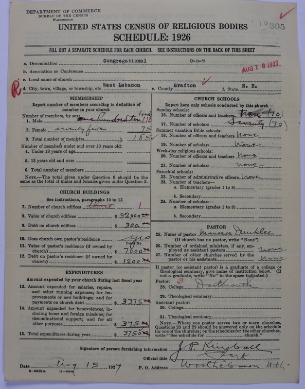 Scan of Congregational Churches: 305