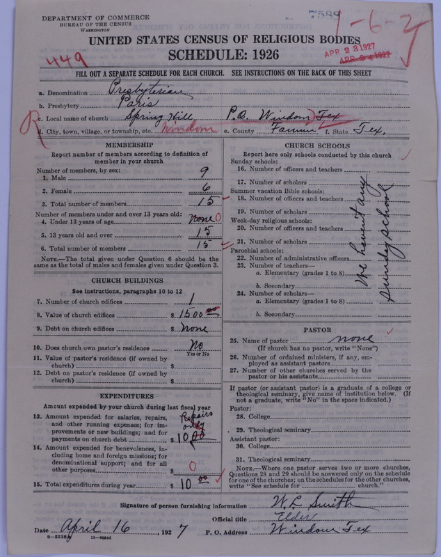 Scan of Presbyterian Church in the United States of America: 7588