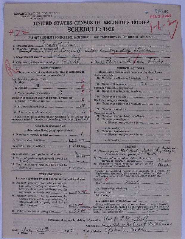 Scan of Presbyterian Church in the United States of America: 7896