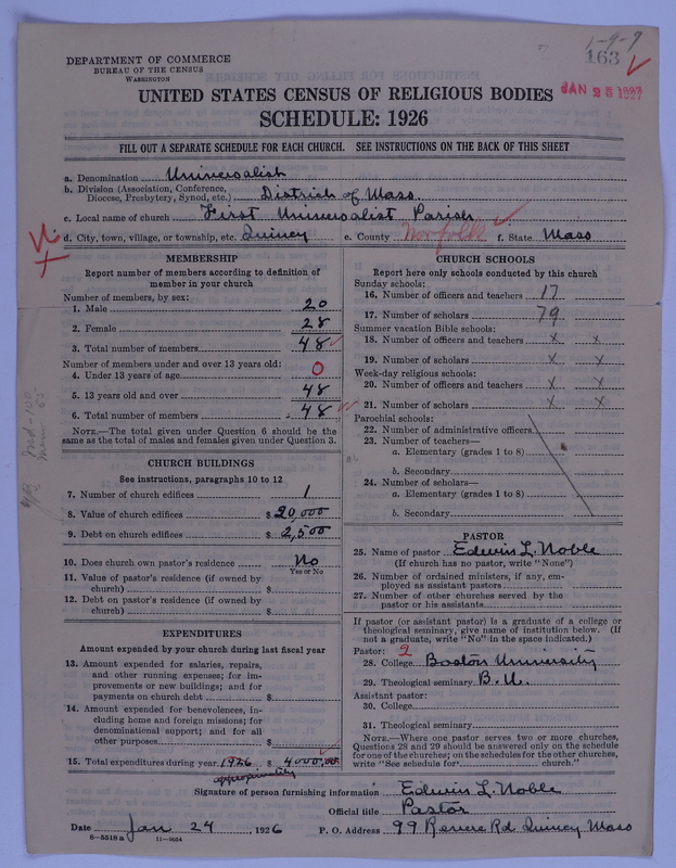 Scan of Universalist Church: 163