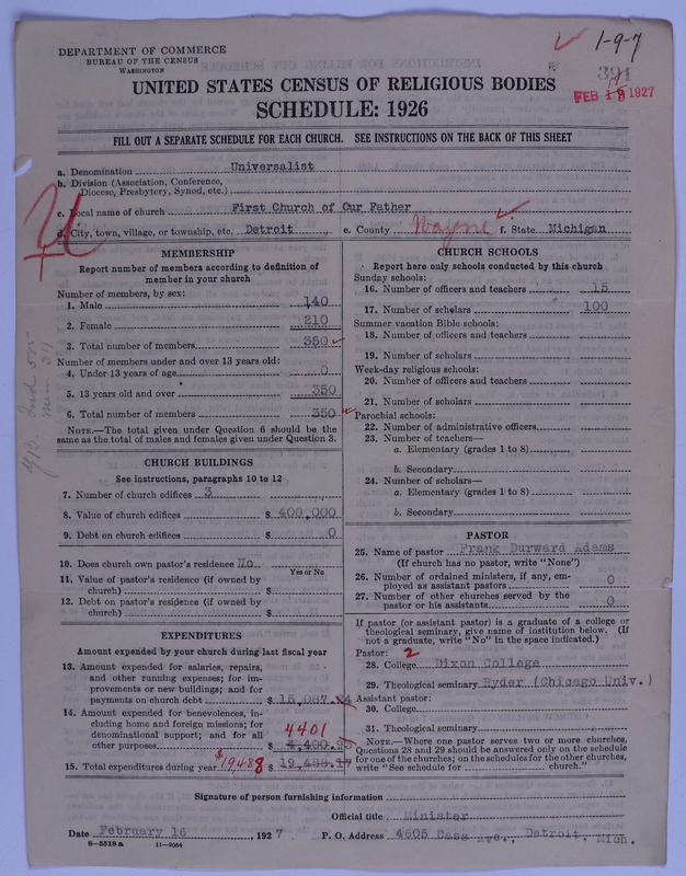 Scan of Universalist Church: 391