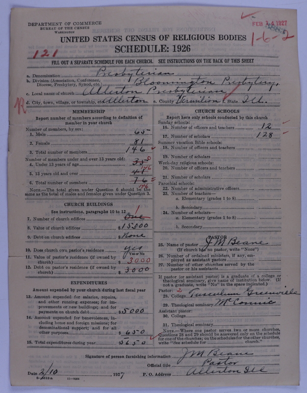 Scan of Presbyterian Church in the United States of America: 3883