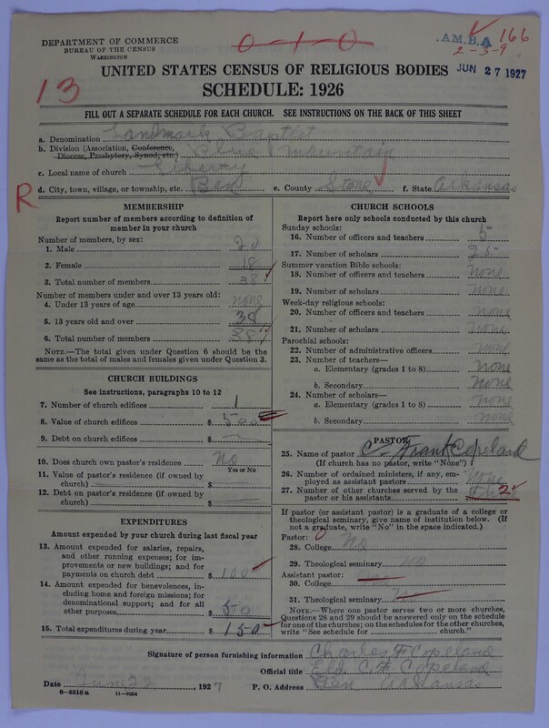 Scan of Landmark Baptist of America: 166