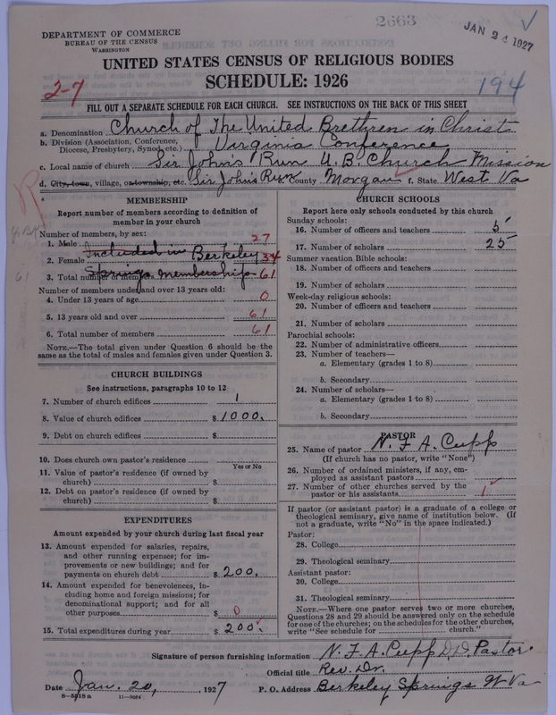 Scan of Church of the United Brethren in Christ: 2663
