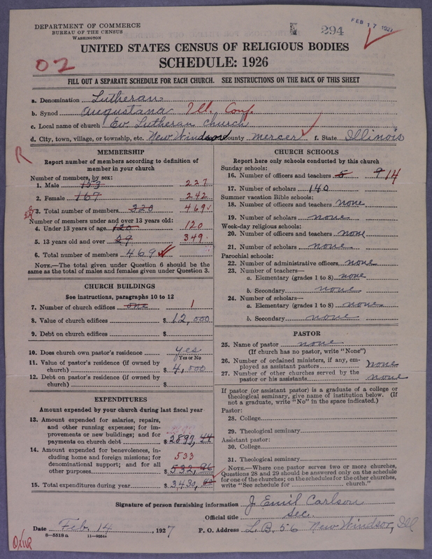 Scan of Evangelical Lutheran Augustana Synod of North America: 294