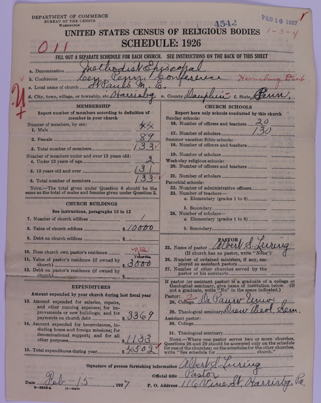 Scan of Methodist Episcopal Church: 4542