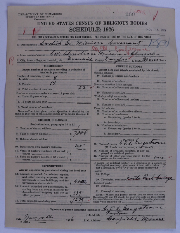 Scan of Swedish Evangelical Mission Covenant of America: 160