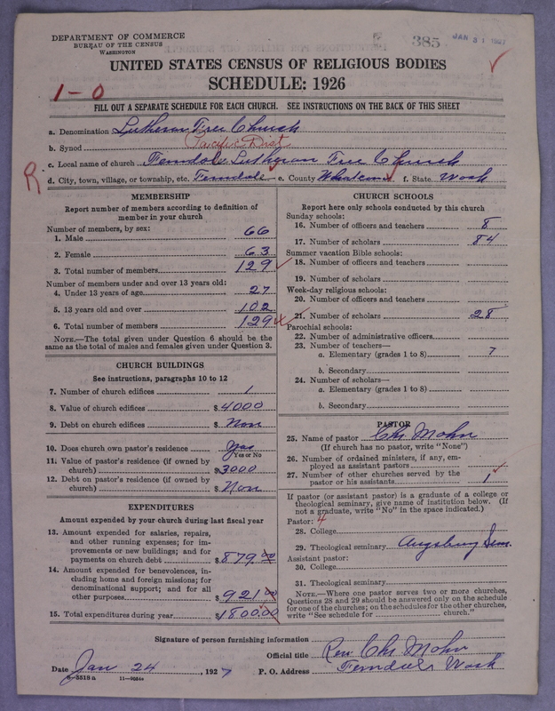 Scan of Lutheran Free Church: 385