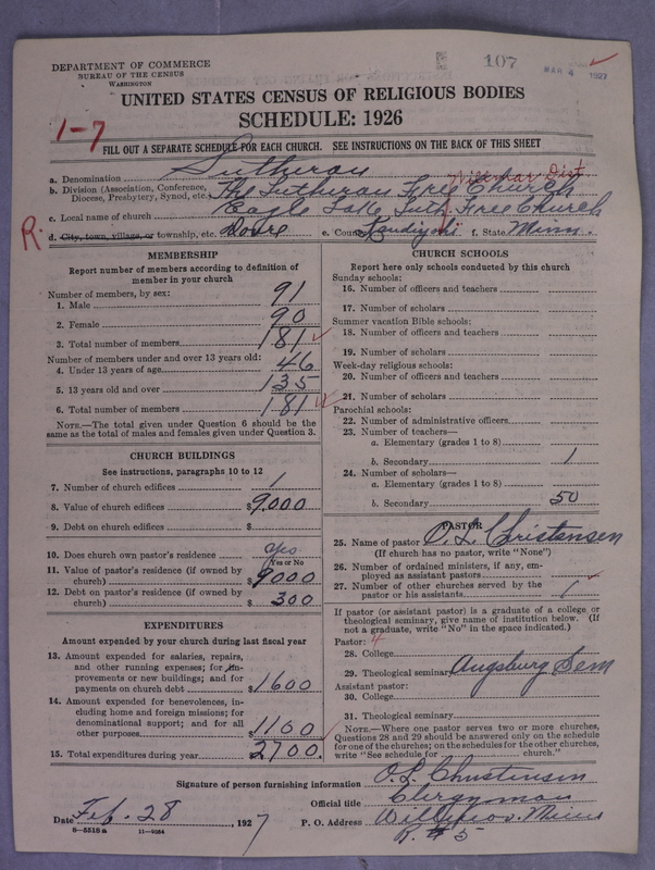 Scan of Lutheran Free Church: 107