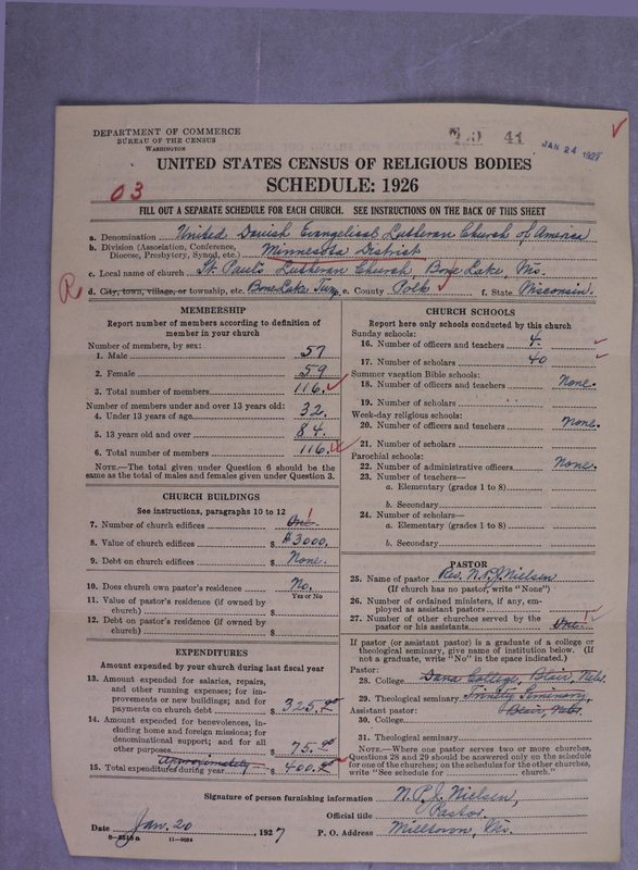 Scan of United Danish Evangelical Lutheran Church in America: 41