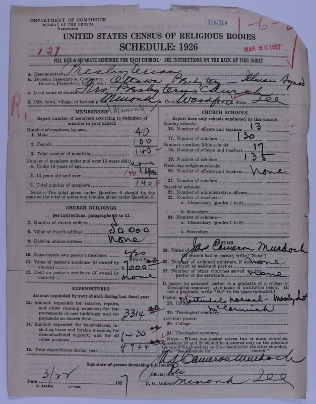 Scan of Presbyterian Church in the United States of America: 3930