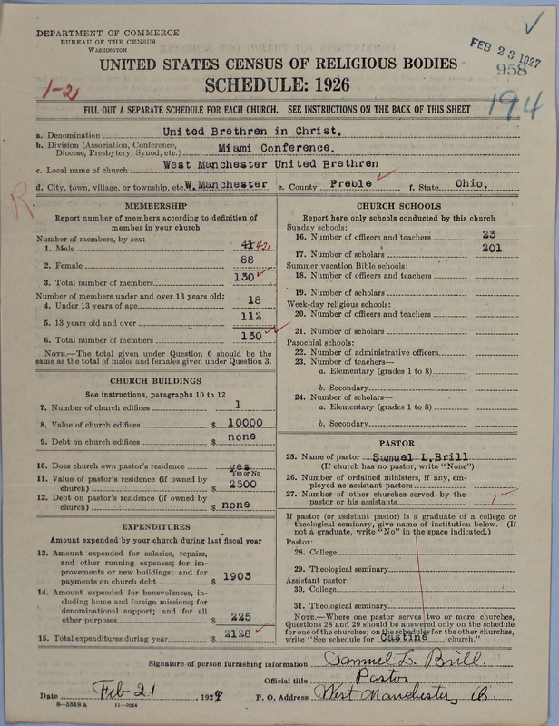 Scan of Church of the United Brethren in Christ: 958