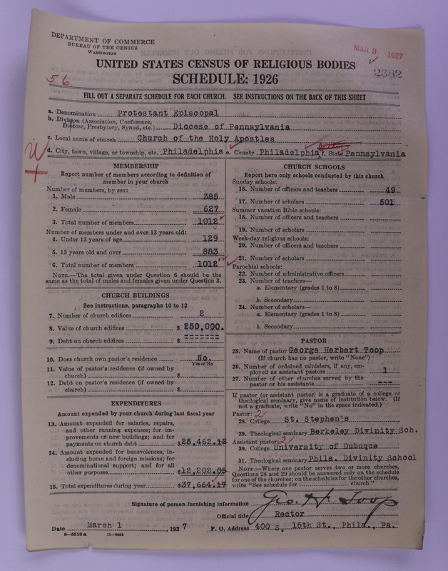 Scan of Protestant Episcopal Church: 2382