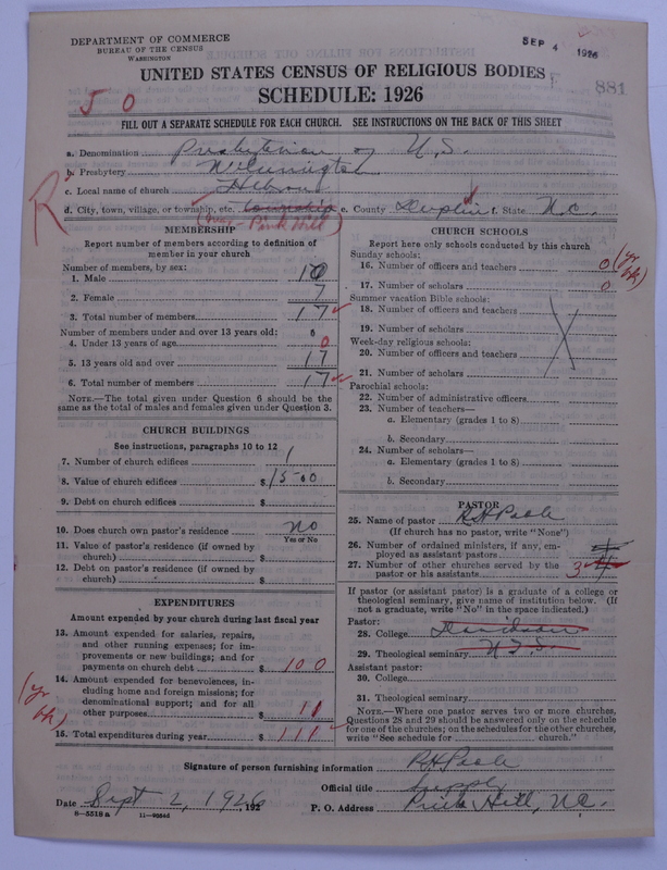 Scan of Presbyterian Church in the United States: 881