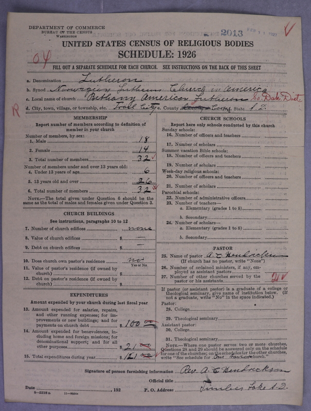 Scan of Norwegian Lutheran Church of America: 2013