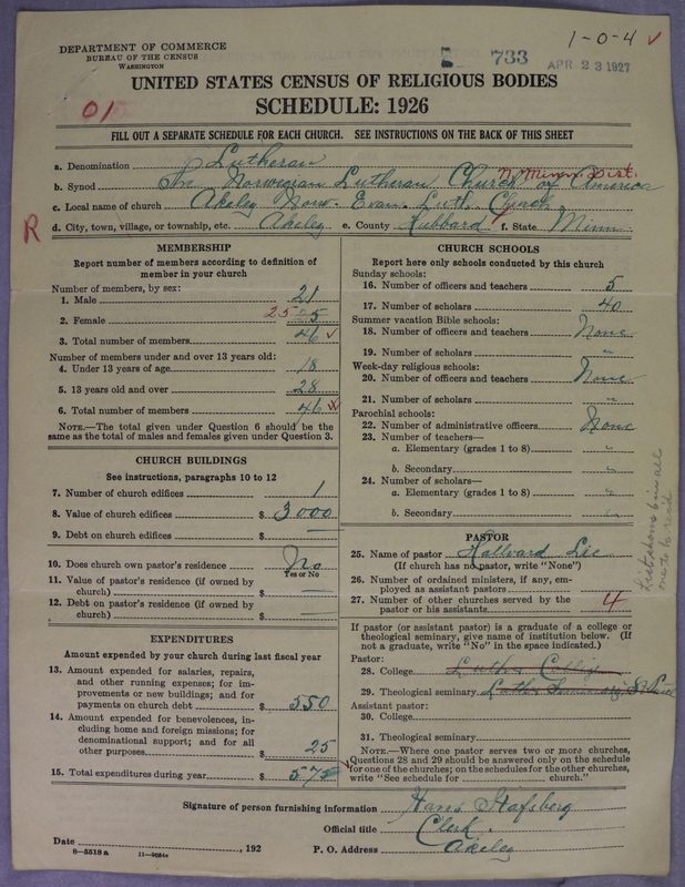 Scan of Norwegian Lutheran Church of America: 733