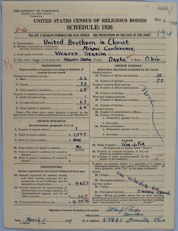 Scan of Church of the United Brethren in Christ: 660