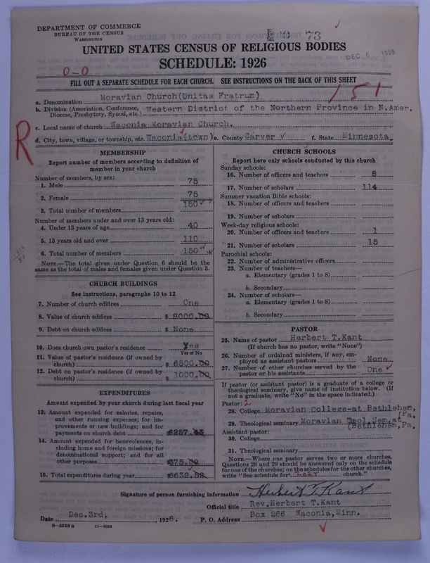 Scan of Moravian Church in America: 73