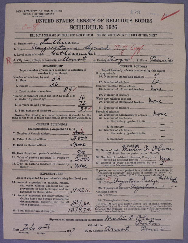 Scan of Evangelical Lutheran Augustana Synod of North America: 179