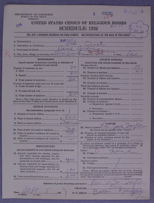 Scan of Negro Baptists: 6235