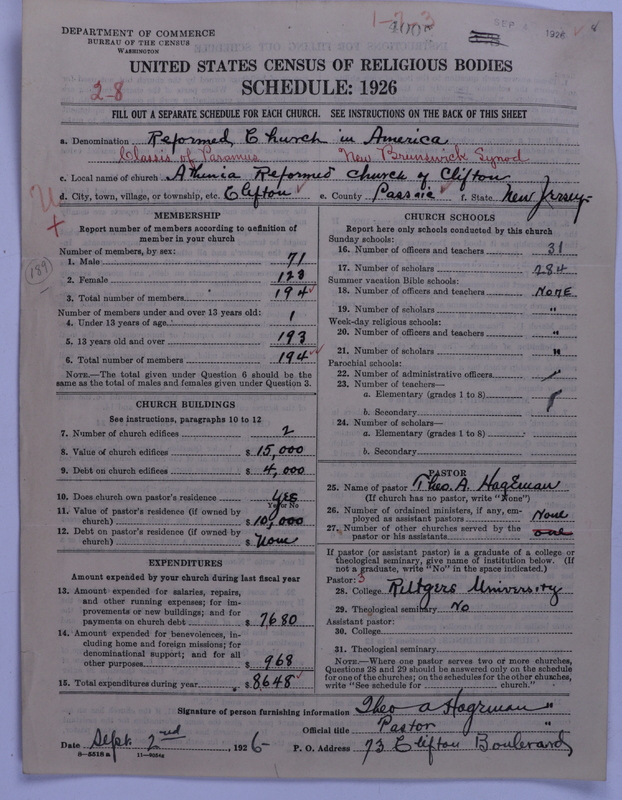 Scan of Reformed Church in America: 400