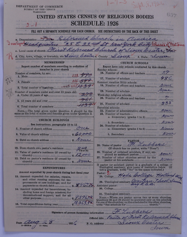 Scan of Reformed Church in America: 657