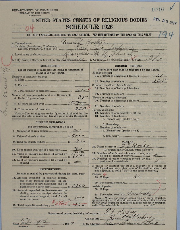 Scan of Church of the United Brethren in Christ: 1046
