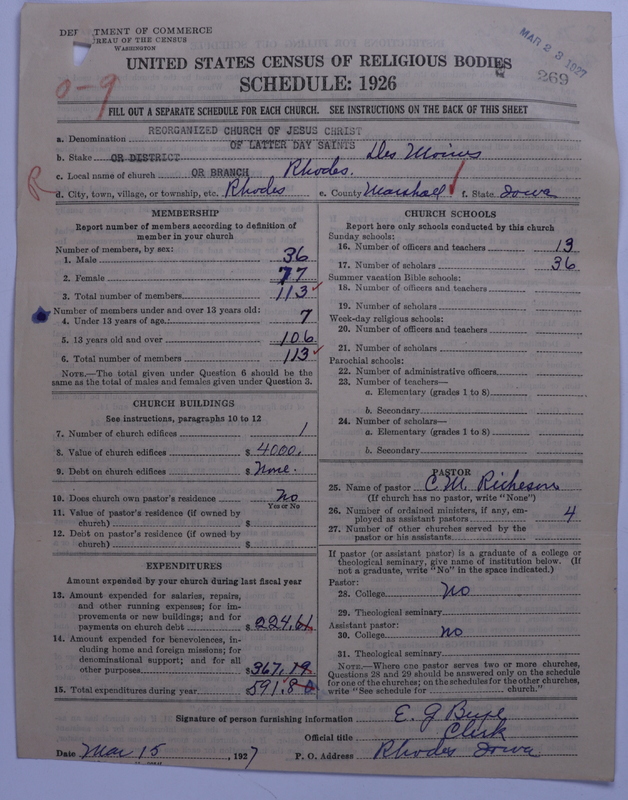 Scan of Reorganized Church of Jesus Christ of Latter Day Saints: 269