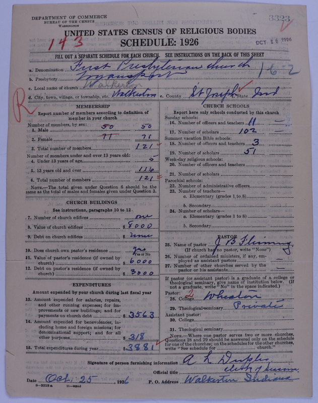 Scan of Presbyterian Church in the United States of America: 3323