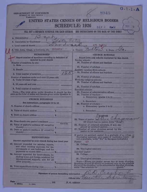 Scan of Negro Baptists: 8945
