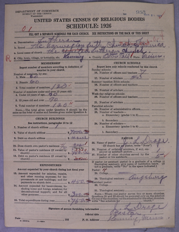 Scan of Norwegian Lutheran Church of America: 953
