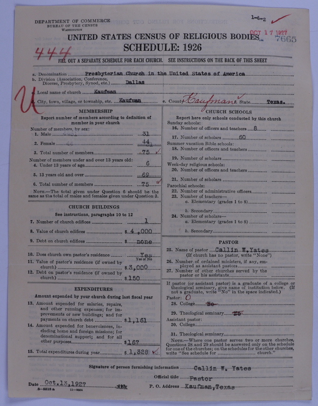 Scan of Presbyterian Church in the United States of America: 7665