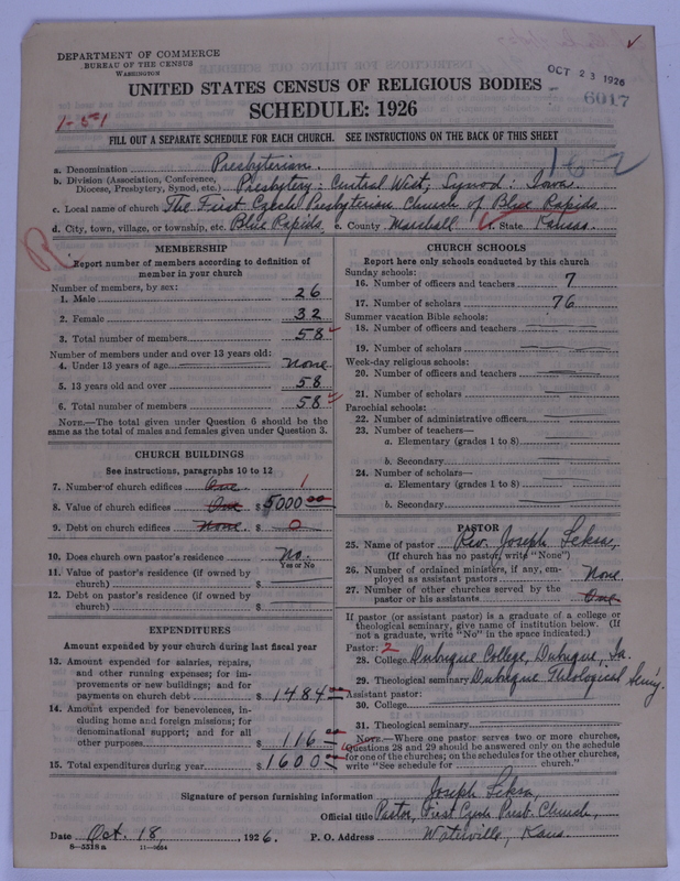 Scan of Presbyterian Church in the United States of America: 6017