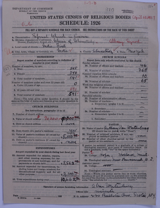 Scan of Reformed Church in America: 210