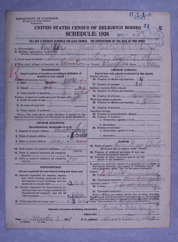 Scan of Negro Baptists: 8785