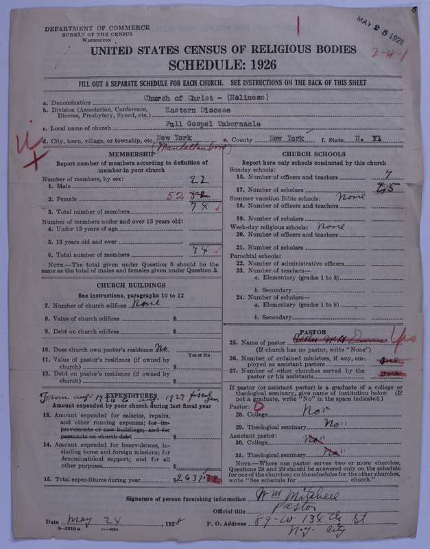 Scan of Church of Christ (Holiness) U.S.A.: 1