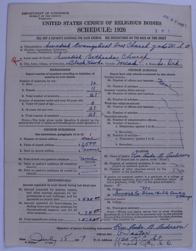 Scan of Swedish Evangelical Free Church of the United States of America: 71