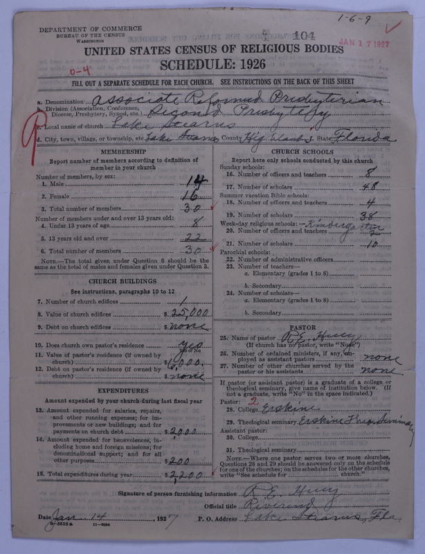 Scan of Associate Reformed Presbyterian Church: 104