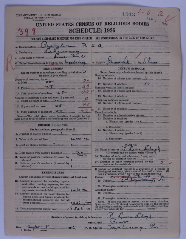 Scan of Presbyterian Church in the United States of America: 1513