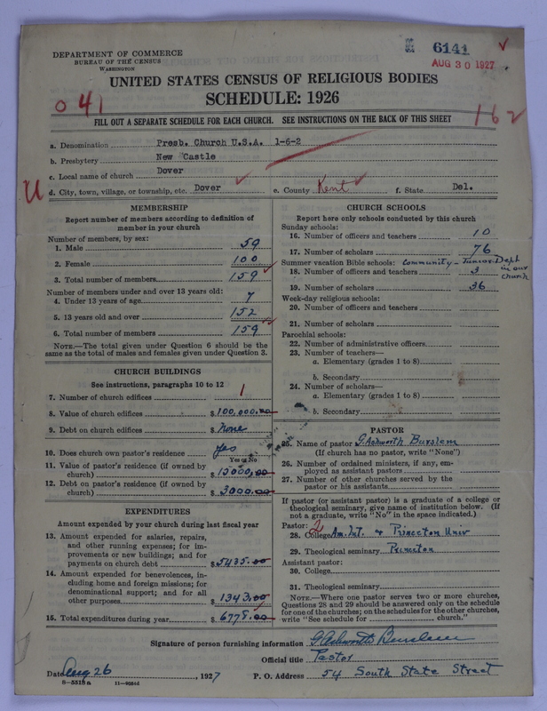 Scan of Presbyterian Church in the United States of America: 6141