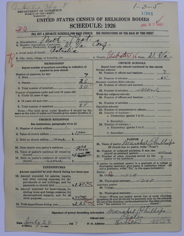 Scan of Methodist Protestant Church: 1381
