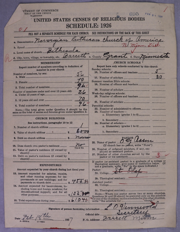 Scan of Norwegian Lutheran Church of America: 695