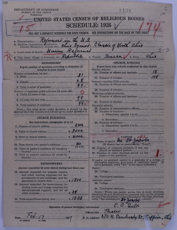 Scan of Reformed Church in the United States: 1121