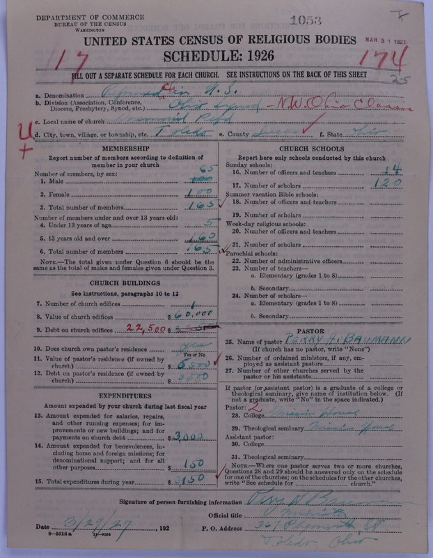 Scan of Reformed Church in the United States: 1053